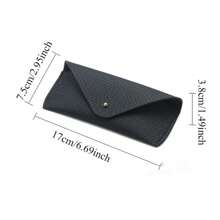 1pc Snakeskin Pattern Glasses Case PU Leather Glasses Bag Fashion Lightweight Sunglasses Box Solid Color Simply Eyewear Cases(5 Colors For Choose) - Various - View 8