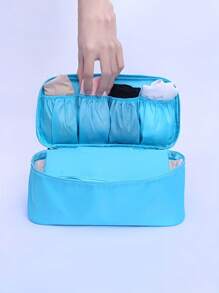 Waterproof Lingerie Storage Bag With Carry Handle - Multifunctional Travel Organizer Bag, Women's Underwear & Accessories Travel Organizer Bag, Cosmetic Bag, Travel Organizer, Large Capacity Cosmetic Storage Box, Can Store Lipstick, Makeup Brushes, Skincare, Phone, Coins, Small Items, Suitable For Home, Gifts, Vacation And Holidays (Halloween, Christmas), Bohemian Style - Multicolor - View 4