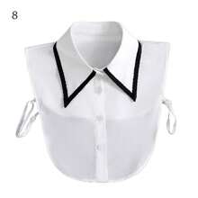 1Pc New Lapel Fake Collar Vintage Detachable Shirt Collar For Women Blouse Sweater False Collar Lapel Top Neckwear Ties