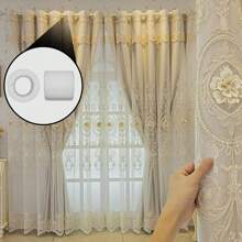 Entretoises de rideau à œillets, 20 pièces entretoises de rideau d'intérieur de 4,8 cm de longueur, entretoises en mousse pour rideaux à œillets avec plis parfaits pour des poteaux allant jusqu'à 35 mm