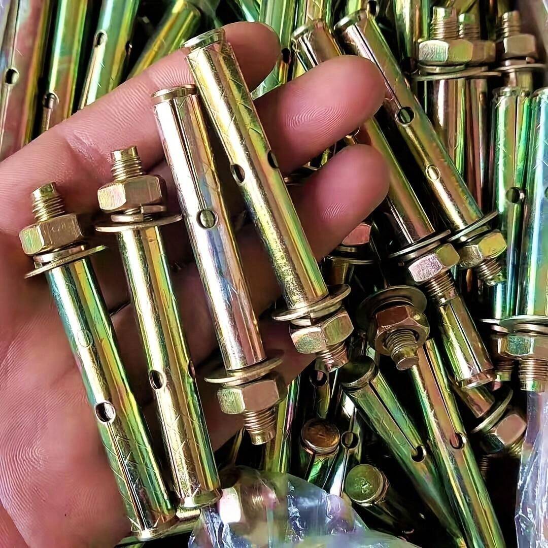 VILLCASE 20 Stück Dehnschrauben - Verzinkte Expansionsanker Für Asphalt & Beton