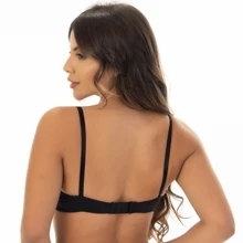 Kit 2 Sutiã com Bojo Básico Liso Alça Fina Soutien