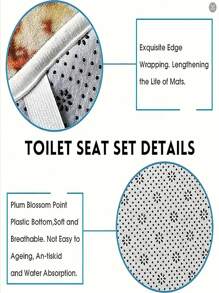 1 件装涤纶面料浴帘，带海洋、海龟、海藻印花，防水防霉浴室隔断帘 / 3 件装防水浴帘套装