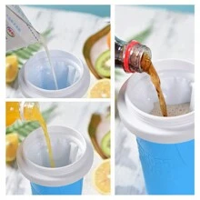 Slushy Maker Cup, Slushie Cup Maker Squeeze, Magic Quick Frozen Smoothies Cup,  Slushy Maker Cup - Yellow - View 5