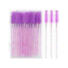 100 Stücke/Packung Wimpernbürsten Augenbrauenbürste tragbare Wimpern Spoolies für Wimpernverlängerung Make-up-Applikator für Augenbrauen