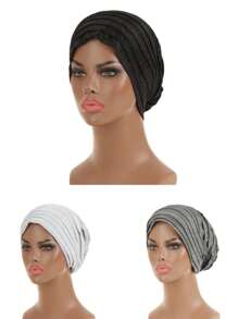 Nuovo cappello africano fashion con strass, multistrato con calotta interna, copricapo per capelli e turbante - Multicolore - Visualizzare 5