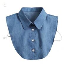 1Pc New Lapel Fake Collar Vintage Detachable Shirt Collar For Women Blouse Sweater False Collar Lapel Top Neckwear Ties