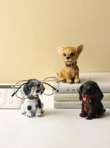 1 件树脂多功能动物形状狗设计眼镜架适用于客厅和卧室装饰最佳礼物 - 彩色 - 查看 2