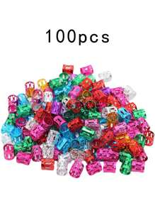 200 件/100 件/50 件混色皇冠辫子发珠夹，DIY 珠宝配饰，金属嘻哈朋克发饰，爪夹，发爪，发夹，发夹，发夹 - 彩色 - 查看 8