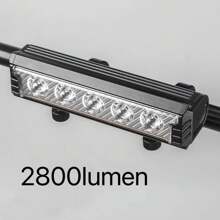 Luces de Bicicleta lampara para Bicicleta led de Bicicleta de Advertencia de Bicicleta de Bici de Bicicleta Recargable lámpara de Bicicleta cobrable Linterna - Negro - Ver 2