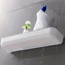 1 Giá Đựng Đồ Phòng Tắm Giá Treo Tường Sắp Xếp Cho Nhà Vệ Sinh Và Phòng Tắm, Không Đục Lỗ - trắng - Xem 8