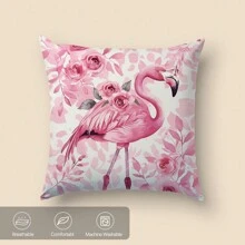 Vỏ gối nhung hồng và hồng đào in một mặt, 45*45CM/18*18inch, thích hợp làm quà tặng trang trí ghế sofa hiện đại trang trí phòng khách - Nhiều màu - Xem 4