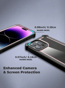 Funda resistente y a prueba de golpes de TPU transparente compatible con Samsung Galaxy S20, S21, S22, S23, S24, S25 Plus, Ultra FE y compatible con iPhone 16, 15, 14, 13, 12, 11 Pro Max Plus