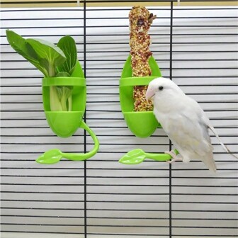 Bird Feeder Cage Accessory, Hanging Type, Equipped With Fruit And Vegetable Containers, Octopus Bracket And Feeding Cup - Perfect For Attracting Birds To Your Garden
