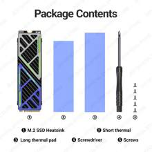 JEYI Dazzcold M.2 SSD Kühlkörper 2280 NVME NGFF Radiator Magnesium Aluminium-Legierung PC effizienter Kühler mit Thermo-Silikon-Pad
