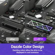 JEYI Dazzcold M.2 SSD Kühlkörper 2280 NVME NGFF Radiator Magnesium Aluminium-Legierung PC effizienter Kühler mit Thermo-Silikon-Pad