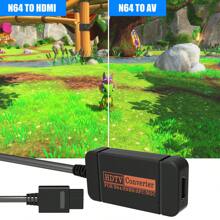 HONSON N64 HDMI-Compatible Adapter, HDMI-Compatible Converter With HDMI-Compatible Cable For N64/Gamecube/SNES - Black - View 4