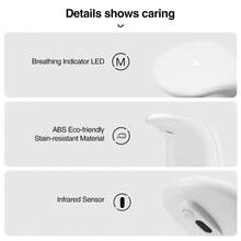 1pc ABS Auto Touchless Hand Foam Spray Liquid Automatic Sanitizer Soap Dispenser - White - View 6