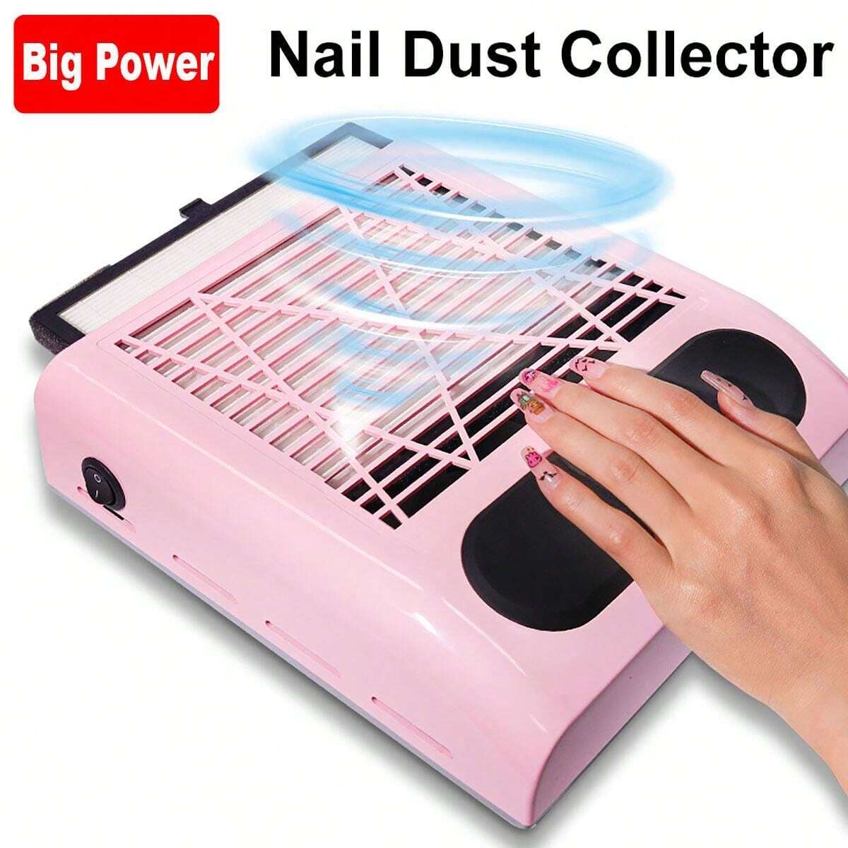 1pc Professional Nail Dust Collector Powerful Vacuum For Acrylic Nail