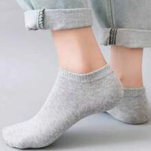 Sports Outdoor 10/15/20 Pairs Spring And Summer Unisex Casual Plain Color Boat Socks, Thin Breathable Comfy Anti Odor Sweat Absorbing Low Cut Ankle Socks For Men Women Suitable For Sports, Home And Leisure