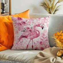 Vỏ gối nhung hồng và hồng đào in một mặt, 45*45CM/18*18inch, thích hợp làm quà tặng trang trí ghế sofa hiện đại trang trí phòng khách - Nhiều màu - Xem 6