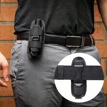 Túi đựng đèn pin chiến thuật Bao da, Hộp đựng đèn pin có thể xoay được Kẹp đai chiến thuật Hộp đựng đèn pin với 360 độ Carabiner Reel Clip Túi du lịch - màu đen - Xem 8