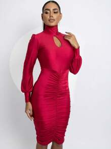 Women Dresses - 紅色 - 查看 2