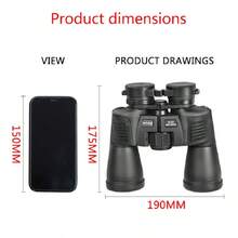 1 Ống Nhòm MOGO DT16x50, Thân Kim Loại Màu Đen, Ống Kính Quang Học, Để Du Lịch Ngoài Trời Và Quan Sát Phong Cảnh - màu đen - Xem 3