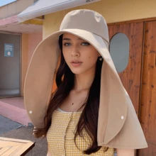 1件装女士颈部防护披肩围巾百搭休闲户外防晒防紫外线围巾帽，夏季 - 彩色 - 查看 11