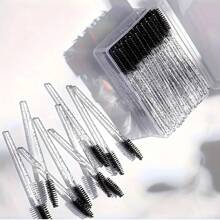 100 Stücke/Packung Wimpernbürsten Augenbrauenbürste tragbare Wimpern Spoolies für Wimpernverlängerung Make-up-Applikator für Augenbrauen
