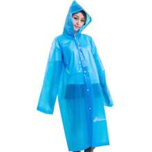 1 pieza Traje impermeable con capucha tipo poncho con mochila para viajes, senderismo y ciclismo, Equipo para lluvia reutilizable, grueso y resistente al agua - Multicolor - Ver 8