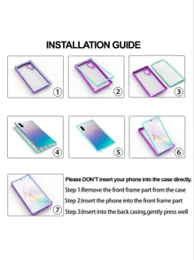 Funda resistente y a prueba de golpes de TPU transparente compatible con Samsung Galaxy S20, S21, S22, S23, S24, S25 Plus, Ultra FE y compatible con iPhone 16, 15, 14, 13, 12, 11 Pro Max Plus