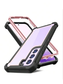 Funda resistente y a prueba de golpes de TPU transparente compatible con Samsung Galaxy S20, S21, S22, S23, S24, S25 Plus, Ultra FE y compatible con iPhone 16, 15, 14, 13, 12, 11 Pro Max Plus