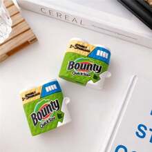 1 Pc New Creative Kitchen Towel Design Case Compatible With AirPods For AirPods1/2 AirPods Pro For Man And Woman,Students Gift,Daily - Multicolor - View 3