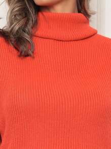 Women Sweaters - Orange - View 3