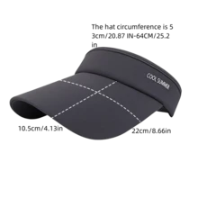 1pc Men Sun Hat New Summer Style Sun Protection & UV Protection Baseball Cap For Running & Sports - Multicolor - View 2