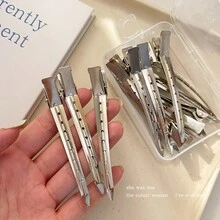 12PCS Hair Styling Clips, Alligator Hair Clips For Root Lift And Hair Volume, Hairdressing Sectioning Clips For Hair Curls, Hair Pins For Styling And Makeup - Silver - View 4