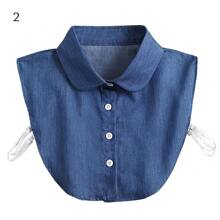 1Pc New Lapel Fake Collar Vintage Detachable Shirt Collar For Women Blouse Sweater False Collar Lapel Top Neckwear Ties