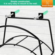 Heavy Duty Garden Hose Support-Water Hose Support For Outdoor Wall Installation Hose Hook, For Water Pipes, Rope And Extension Wire, Metal Hose Support