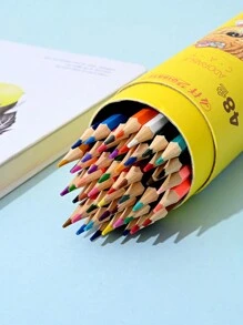 Conjunto de 18/36/48 Lápis de Cor Hexagonais, Lápis de Desenho com Núcleo Macio para Adultos e Crianças - Cores Vibrantes para Livros de Colorir, Esboços, Pintura (Inclui Apontador)