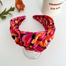 Colorful Camouflage Wide Knot Headband For Women, Printed Cloth Fabric Hairband To Cover Broken Hair When Washing Face, 1pc - Multicolor - View 16
