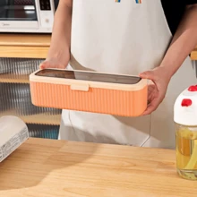 Hộp đựng gia vị nhà bếp bốn trong một phong cách Bắc Âu có nắp đậy kín Hộp đựng gia vị nhà bếp chống ẩm - màu xanh lá - Xem 2