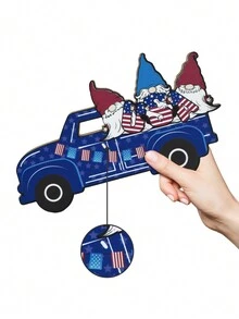 Putuo Decor 1 Đồ Trang Trí Bàn Gỗ Hình Xe Tải, Mỹ, Trang Trí Máy Tính Để Bàn Cho Gia Đình Trang Trại Quán Cà Phê Cafe Văn Phòng Người Đàn Ông, Quà Tặng Ngày Độc Lập Ngày 4 Tháng 7 - Nhiều màu - Xem 4