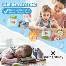 1 Set Sprechende Lernkarten Frühpädagogisches Spielzeug Vorschulbildung Englisch Lesemaschine mit 224 Wörtern, Steckbare Bildungsspielzeuge für Kleinkinder Jungen und Mädchen, Kinder mit Sprechschwierigkeiten, Lesefreundpuppen, Bücher zum Lesen, Bildungsspielzeug für Kinder, Mein Englisch E-Book, Weihnachten, Scrabble, Mädchenspiele, Kleinkinderspielzeug, Storybook, Lehren, Bildungsspielzeug für Mädchen