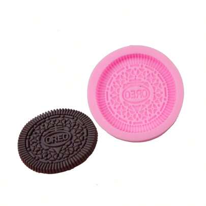 1 pièce Moule à chocolat en forme de biscuit, moule en silicone 3D, moule à bonbons, moule à gâteau en forme de biscuit, moule en gélatine, outil de cuisson, gadget de cuisine, accessoire de cuisine