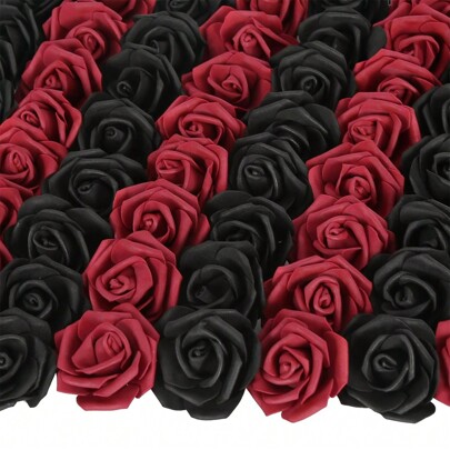 5/10/15/20/25/30pcs/Set Pink Artificial Flower, Simple PS Foam Decorative Flower For Home Decoration(OPP Packaging)