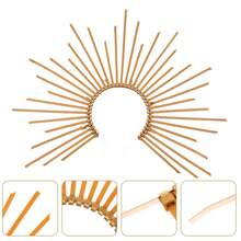 1 件太阳女神皇冠旭日哥特式头带，万圣节服装配饰 - A - 查看 5