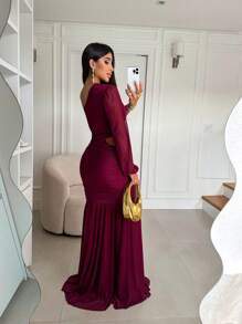 Bridesmaid Dresses - 紅木色 - 查看 2