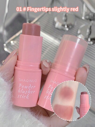 Velvet Matte Smooth Blush Stick, Long-Lasting And Low Saturation, Natural Makeup Effect And Easy To Apply