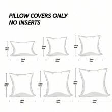 1 pieza Funda de almohada decorativa de terciopelo - Gris - Ver 2